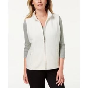 Karen Scott Women's Petite Zip-Front Vest - PM